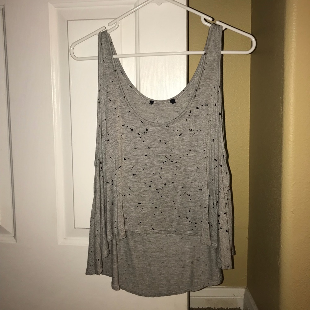 Front short, back long tank top